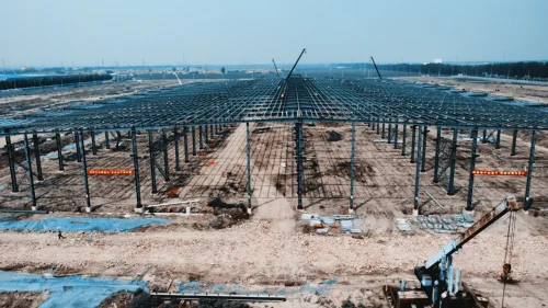 Steel portal frames